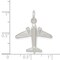 Sterling Silver Airplane Charm Pendant Jewelry 20mm x 21mm